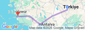 Tour route map