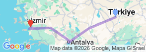 Tour route map