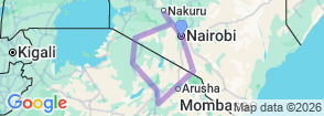 Tour route map