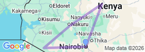 Tour route map