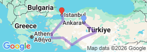 Tour route map