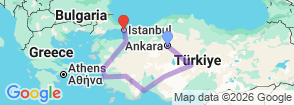 Tour route map