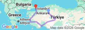 Tour route map