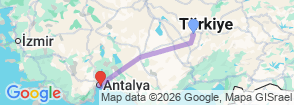 Tour route map