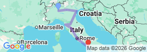 Tour route map