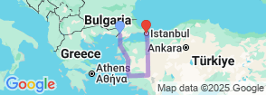 Tour route map