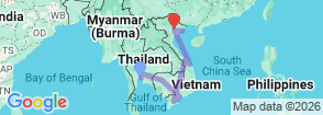 Tour route map
