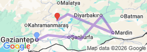 Tour route map