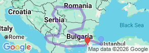 Tour route map