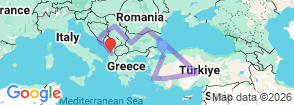 Tour route map