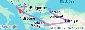 Tour route map