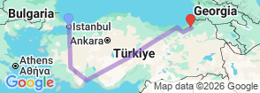 Tour route map