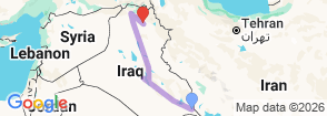 Tour route map