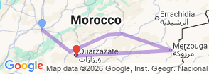 Tour route map
