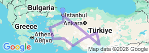 Tour route map