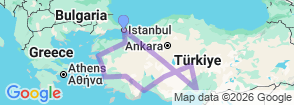 Tour route map