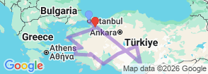 Tour route map