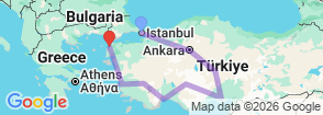 Tour route map
