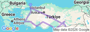 Tour route map