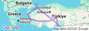 Tour route map