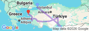 Tour route map