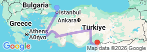Tour route map
