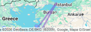Tour route map