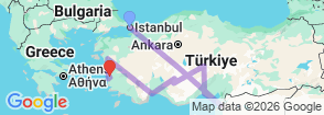 Tour route map