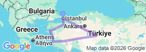 Tour route map