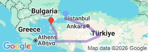 Tour route map