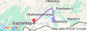 Tour route map