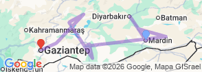 Tour route map
