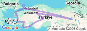 Tour route map