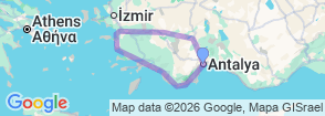 Tour route map