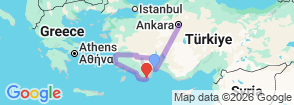 Tour route map