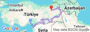 Tour route map