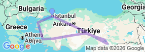 Tour route map