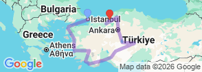 Tour route map