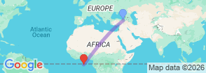 Tour route map