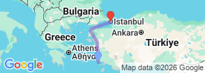 Tour route map