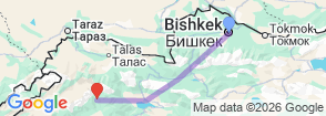 Tour route map