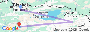 Tour route map