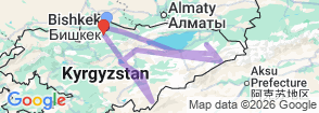 Tour route map