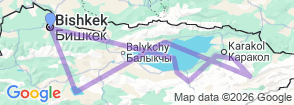 Tour route map