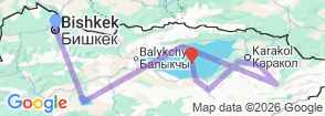 Tour route map