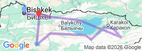 Tour route map