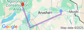 Tour route map