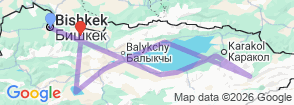 Tour route map