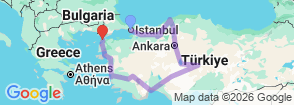 Tour route map