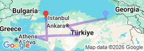 Tour route map